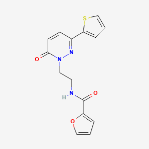 N-(2-(6-oxo-3-(thiophen-2-yl)pyridazin-1(6H)-yl)ethyl)furan-2-carboxamide