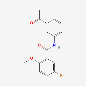 N-(3-acetylphenyl)-5-bromo-2-methoxybenzamide