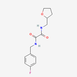 N'-[(4-fluorophenyl)methyl]-N-(oxolan-2-ylmethyl)oxamide