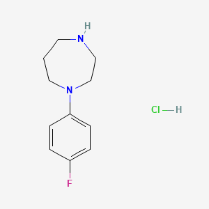 1H-1,4-Diazepine, 1-(4-fluorophenyl)hexahydro-, hydrochloride (1:1)
