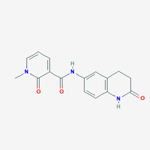 1-methyl-2-oxo-N-(2-oxo-1,2,3,4-tetrahydroquinolin-6-yl)-1,2-dihydropyridine-3-carboxamide