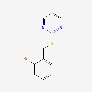 2-[(2-Bromophenyl)methylsulfanyl]pyrimidine