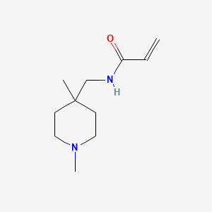 molecular formula C11H20N2O B2524898 N-[(1,4-Dimethylpiperidin-4-yl)methyl]prop-2-enamide CAS No. 1693892-65-7