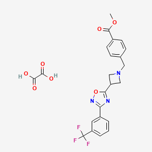 Methyl 4-((3-(3-(3-(trifluoromethyl)phenyl)-1,2,4-oxadiazol-5-yl)azetidin-1-yl)methyl)benzoate oxalate