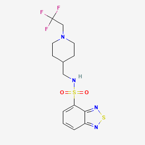 N-[[1-(2,2,2-Trifluoroethyl)piperidin-4-yl]methyl]-2,1,3-benzothiadiazole-4-sulfonamide