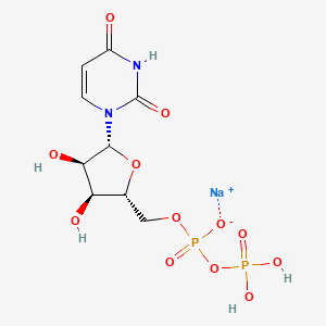 molecular formula C9H13N2NaO12P2 B2524929 Uridine 5'-(Trihydrogen Diphosphate) Sodium Salt CAS No. 1457-11-0