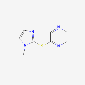 2-((1-methyl-1H-imidazol-2-yl)thio)pyrazine