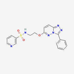 N-(2-((3-phenyl-[1,2,4]triazolo[4,3-b]pyridazin-6-yl)oxy)ethyl)pyridine-3-sulfonamide