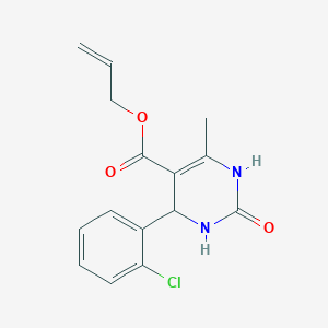 molecular formula C15H15ClN2O3 B2524964 Prop-2-en-1-yl 4-(2-chlorophenyl)-6-methyl-2-oxo-1,2,3,4-tetrahydropyrimidine-5-carboxylate CAS No. 299404-62-9