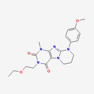 3-(2-ethoxyethyl)-9-(4-methoxyphenyl)-1-methyl-7,8-dihydro-6H-purino[7,8-a]pyrimidine-2,4-dione