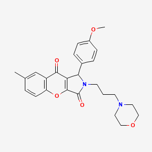1-(4-Methoxyphenyl)-7-methyl-2-(3-morpholinopropyl)-1,2-dihydrochromeno[2,3-c]pyrrole-3,9-dione