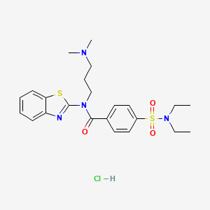 N-(benzo[d]thiazol-2-yl)-4-(N,N-diethylsulfamoyl)-N-(3-(dimethylamino)propyl)benzamide hydrochloride