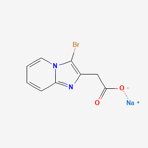 Sodium 2-(3-bromoimidazo[1,2-a]pyridin-2-yl)acetate