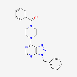 7-(4-benzoylpiperazin-1-yl)-3-benzyl-3H-[1,2,3]triazolo[4,5-d]pyrimidine