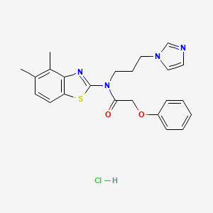 N-(3-(1H-imidazol-1-yl)propyl)-N-(4,5-dimethylbenzo[d]thiazol-2-yl)-2-phenoxyacetamide hydrochloride