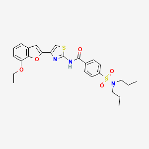 4-(N,N-dipropylsulfamoyl)-N-(4-(7-ethoxybenzofuran-2-yl)thiazol-2-yl)benzamide