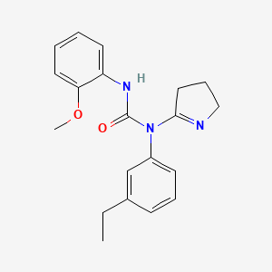 1-(3,4-dihydro-2H-pyrrol-5-yl)-1-(3-ethylphenyl)-3-(2-methoxyphenyl)urea