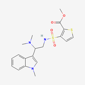 methyl 3-(N-(2-(dimethylamino)-2-(1-methyl-1H-indol-3-yl)ethyl)sulfamoyl)thiophene-2-carboxylate