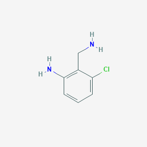molecular formula C7H9ClN2 B025250 2-(氨甲基)-3-氯苯胺 CAS No. 109319-83-7