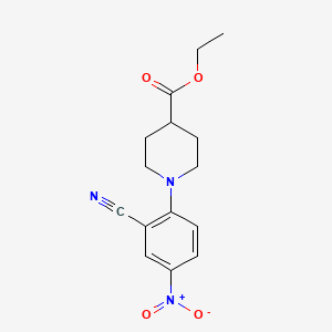 Ethyl 1-(2-cyano-4-nitrophenyl)piperidine-4-carboxylate