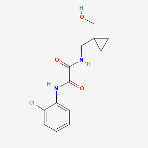 molecular formula C13H15ClN2O3 B2525002 N1-(2-chlorophenyl)-N2-((1-(hydroxymethyl)cyclopropyl)methyl)oxalamide CAS No. 1251563-48-0