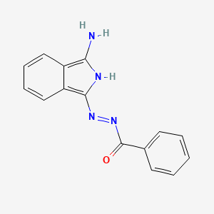 N'-[(1Z)-3-amino-1H-isoindol-1-ylidene]benzohydrazide