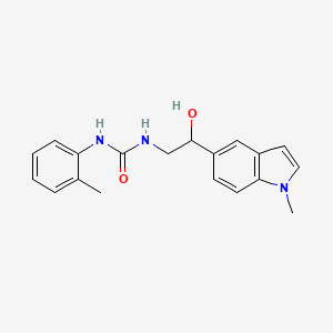 molecular formula C19H21N3O2 B2525014 1-(2-hydroxy-2-(1-methyl-1H-indol-5-yl)ethyl)-3-(o-tolyl)urea CAS No. 2034527-75-6