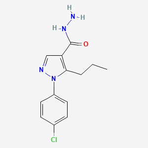 1-(4-Chlorophenyl)-5-propyl-1H-pyrazole-4-carboxylic acid hydrazide