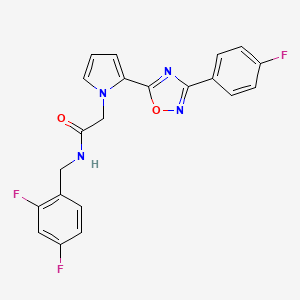 N-(2,4-difluorobenzyl)-2-{2-[3-(4-fluorophenyl)-1,2,4-oxadiazol-5-yl]-1H-pyrrol-1-yl}acetamide