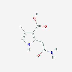 2-(carbamoylmethyl)-4-methyl-1H-pyrrole-3-carboxylic acid