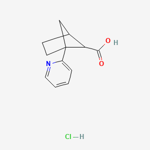 1-(Pyridin-2-yl)bicyclo[2.1.1]hexane-5-carboxylic acid hydrochloride
