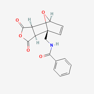 N-{[(1R,2S,6R,7S)-3,5-dioxo-4,10-dioxatricyclo[5.2.1.0^{2,6}]dec-8-en-1-yl]methyl}benzamide