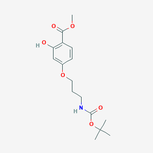 Methyl 4-{3-[(tert-butoxycarbonyl)amino]propoxy}-2-hydroxybenzenecarboxylate