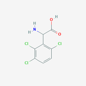 molecular formula C8H6Cl3NO2 B2525088 Amino-(2,3,6-trichloro-phenyl)-acetic acid CAS No. 1259999-73-9