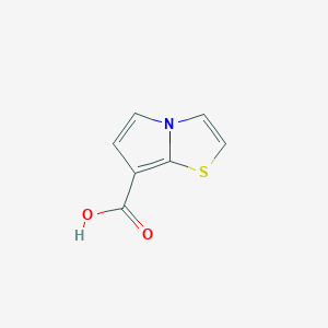 molecular formula C7H5NO2S B2525099 pyrrolo[2,1-b]thiazole-7-carboxylic Acid CAS No. 1038509-46-4