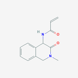 molecular formula C13H14N2O2 B2525138 N-(2-Methyl-3-oxo-1,4-dihydroisoquinolin-4-yl)prop-2-enamide CAS No. 2175226-12-5