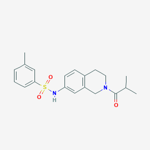 molecular formula C20H24N2O3S B2525160 N-(2-isobutyryl-1,2,3,4-tetrahydroisoquinolin-7-yl)-3-methylbenzenesulfonamide CAS No. 955720-75-9