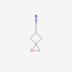 molecular formula C6H7NO B2525177 1-oxaspiro[2.3]hexane-5-carbonitrile CAS No. 175881-33-1
