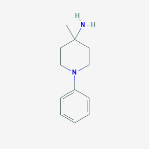 molecular formula C12H18N2 B2525178 4-甲基-1-苯基哌啶-4-胺 CAS No. 1782416-05-0