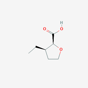 molecular formula C7H12O3 B2525180 (2S,3R)-3-Ethyloxolane-2-carboxylic acid CAS No. 1955547-16-6