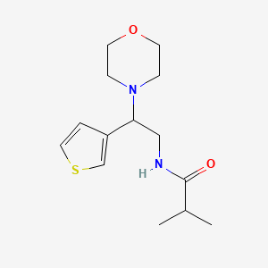 N-(2-morpholino-2-(thiophen-3-yl)ethyl)isobutyramide