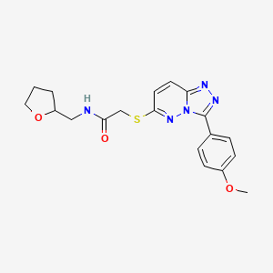 2-{[3-(4-methoxyphenyl)[1,2,4]triazolo[4,3-b]pyridazin-6-yl]thio}-N-(tetrahydrofuran-2-ylmethyl)acetamide