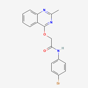 N-(4-bromophenyl)-2-[(2-methylquinazolin-4-yl)oxy]acetamide