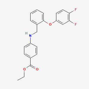 Ethyl 4-{[2-(3,4-difluorophenoxy)benzyl]amino}benzenecarboxylate