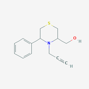 (5-Phenyl-4-prop-2-ynylthiomorpholin-3-yl)methanol