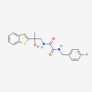 N1-(2-(benzo[b]thiophen-2-yl)-2-hydroxypropyl)-N2-(4-fluorobenzyl)oxalamide