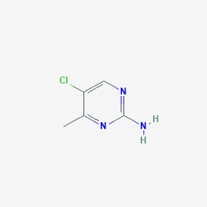 molecular formula C5H6ClN3 B2525241 5-Chloro-4-methylpyrimidin-2-amine CAS No. 40439-76-7