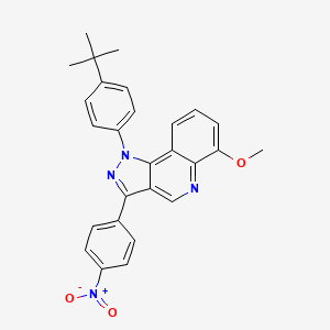 1-(4-tert-butylphenyl)-6-methoxy-3-(4-nitrophenyl)-1H-pyrazolo[4,3-c]quinoline
