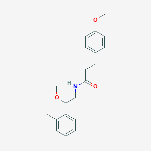 molecular formula C20H25NO3 B2525273 N-[2-METHOXY-2-(2-METHYLPHENYL)ETHYL]-3-(4-METHOXYPHENYL)PROPANAMIDE CAS No. 1797027-61-2
