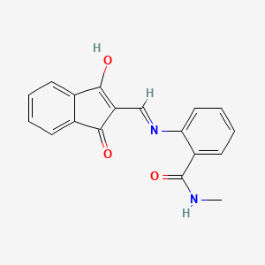 2-{[(1,3-dioxo-1,3-dihydro-2H-inden-2-yliden)methyl]amino}-N-methylbenzenecarboxamide